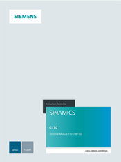 Siemens SINAMICS G130 Terminal module 150 Instructions De Service