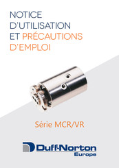 Duff-Norton MCR/VR Serie Notice D'utilisation