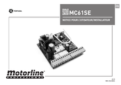 Motorline professional MC61SE Notice Pour L'utilisateur