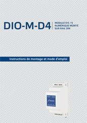 Sentera Controls DIO-M-D4 Instructions De Montage Et Mode D'emploi