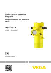 Vega MINITRAC 31 Notice De Mise En Service
