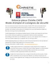 Christie Easy Petrol Post Driver CHPD78-1 Mode D'emploi