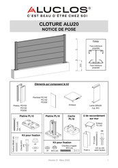 Aluclos ALU20 Notice De Pose