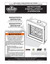 Napoleon BGD36CFGN Instructions D'installation Et D'opération