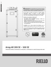 Riello Array AR 399 SE Mode D'emploi