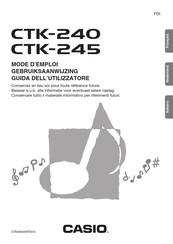 Casio CTK-245 Mode D'emploi