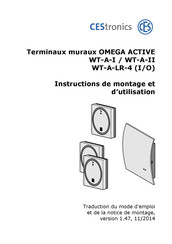 CEStronics OMEGA ACTIVE WT-A-LR-4 Instructions De Montage Et D'utilisation
