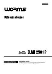 WORMS ELAN 2501 P Manuel D'instructions