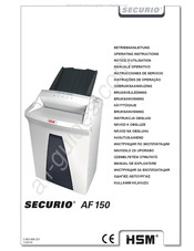 securio AF 150 Notice D'utilisation