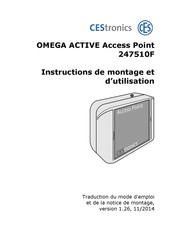 CEStronics OMEGA ACTIVE 247510F Instructions De Montage Et D'utilisation