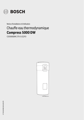 Bosch Compress 5000 DW Notice D'installation Et D'utilisation