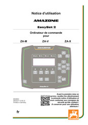 Amazone ZA-X Notice D'utilisation