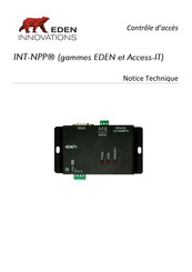 EDEN INNOVATIONS INT-NPP Notice Technique