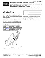 Toro DPA Greensmaster Flex/eFlex 1800 Serie Instructions De Montage