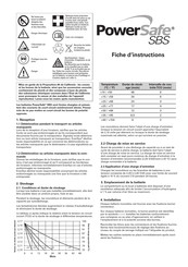 Enersys PowerSafe SBS Fiche D'instructions