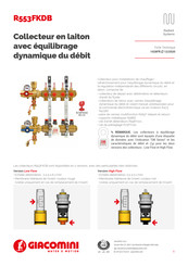 Giacomini R553FKDB Mode D'emploi