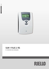 Riello SUN 1 PLUS 2 RS Instructions Pour L'installateur