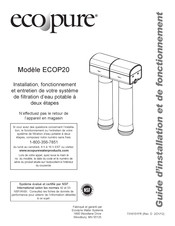 ECOPURE ECOP20 Guide D'installation Et De Fonctionnement