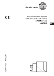 IFM Electronic efector100 Notice D'utilisation Originale