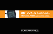 Kayakpro on-board console Manuel D'instructions