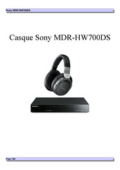 Sony MDR-HW700DS Mode D'emploi