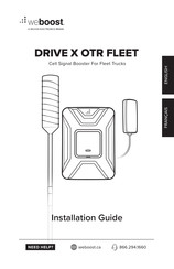 weBoost DRIVE X OTR FLEET Guide D'installation