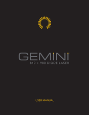 Ultradent Products Gemini 810 DIODE LASER Mode D'emploi