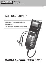 Midtronics MDX-645P Manuel D'instructions