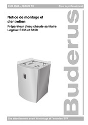 Buderus Logalux S135 Notice De Montage Et D'entretien