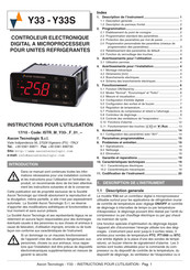 ASCON TECNOLOGIC Y33 Instructions Pour L'utilisation