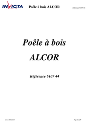 Invicta France ALCOR Mode D'emploi
