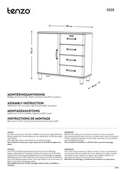 Tenzo MALIBU 5235 Instructions De Montage