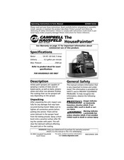 Campbell Hausfeld HousePainter EZ5000 Serie Instructions De Fonctionnement