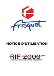 FRISQUET RIF 2000 Notice D'utilisation