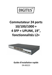 Digitus DN-80223 Guide D'installation Rapide