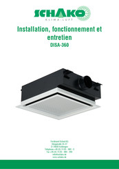 Schako DISA-360 Installation, Fonctionnement Et Entretien