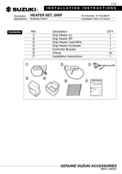 Suzuki 57100-2884 Serie Instructions D'installation