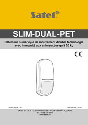 Satel SLIM-DUAL-PET Mode D'emploi