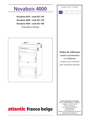 Atlantic franco belge Novabois 4000 Serie Notice De Référence