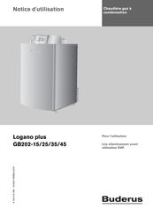 Buderus Logano plus GB202-15 Notice D'utilisation