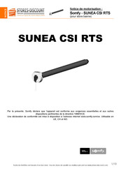 SOMFY SUNEA CSI RTS Notice