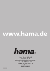 Hama 00062406 Mode D'emploi