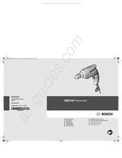 Bosch GBM 350 Professional Notice Originale