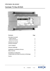 Koch BVS25 Information De Produit