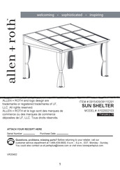 Allen + Roth 38115291 Instructions De Montage