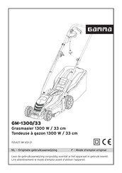 Gamma GM-1300/33 Mode D'emploi Original