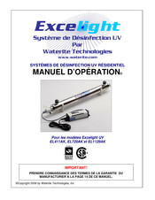 Waterite Excelight EL1129AK Manuel D'opération