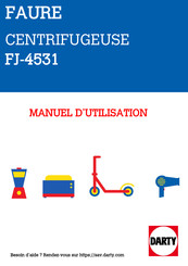 FAURE FJ-4531 Manuel D'utilisation