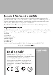 TTS Easi-Speak EL00308 Guide De L'utilisateur