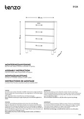 Tenzo MALIBU 5124 Instructions De Montage